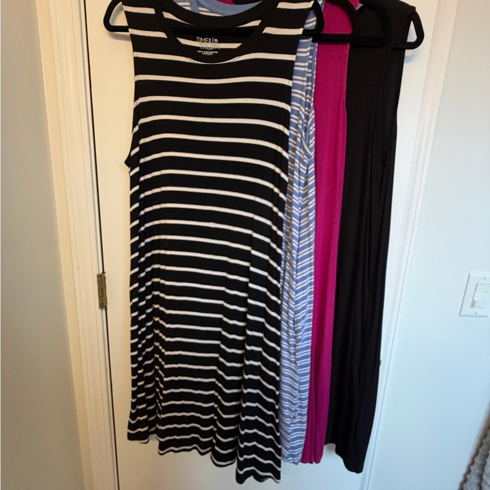 Time and Tru Black (4) tank dresses